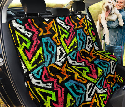 Colorful Abstract Car Back Seat Pet Cover