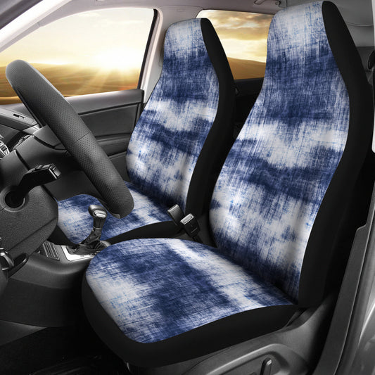 Blue Denim Print Car Seat Covers