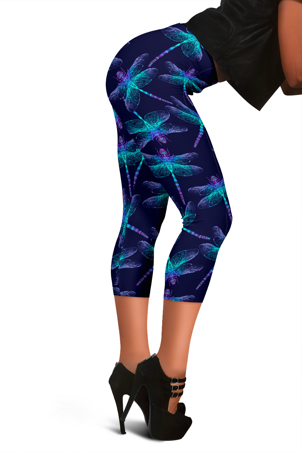 Dragonflies Capri Leggings