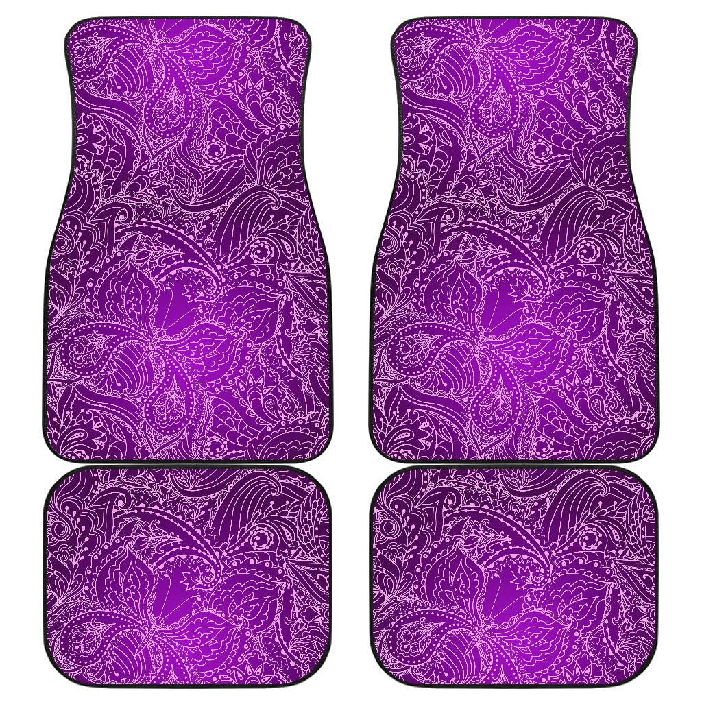 Purple Elegant Decor Car Floor Mats
