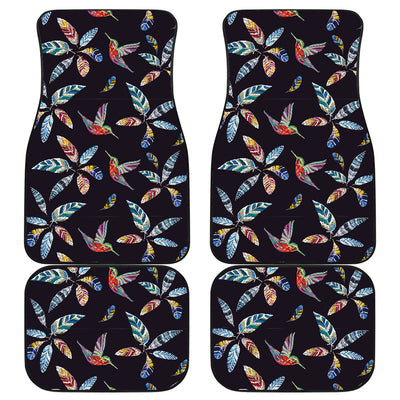 Colorful Hummingbirds & Feathers Car Floor Mats