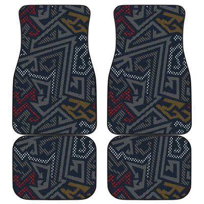 Dark Grey Abstract Car Floor Mats