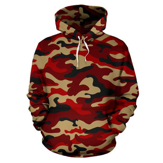 Red & Gold Camouflage Hoodie