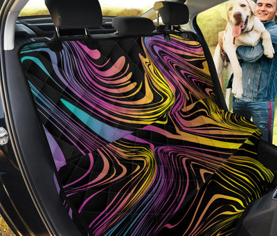 Abstract Swirls Car Back Seat Pet Cover