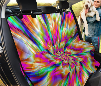 Colorful Psychedelic Car Back Seat Pet Cover