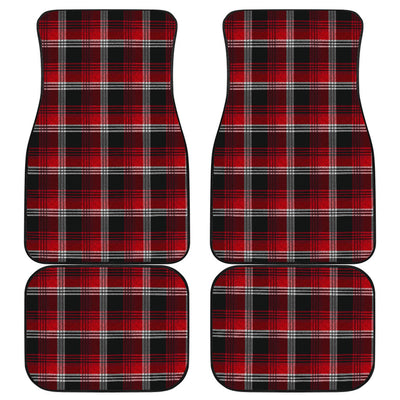 Red Plaid Car Floor Mats