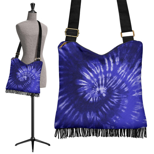 Royal Blue Tie Dye Crossbody Bag