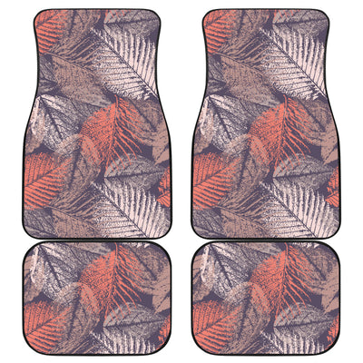 Vintage Leaves Car Floor Mats