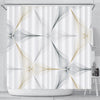 Abstract Triangular Pattern Shower Curtain