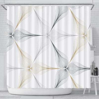 Abstract Triangular Pattern Shower Curtain