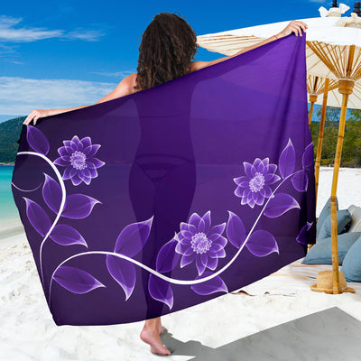 Purple Floral Sarong