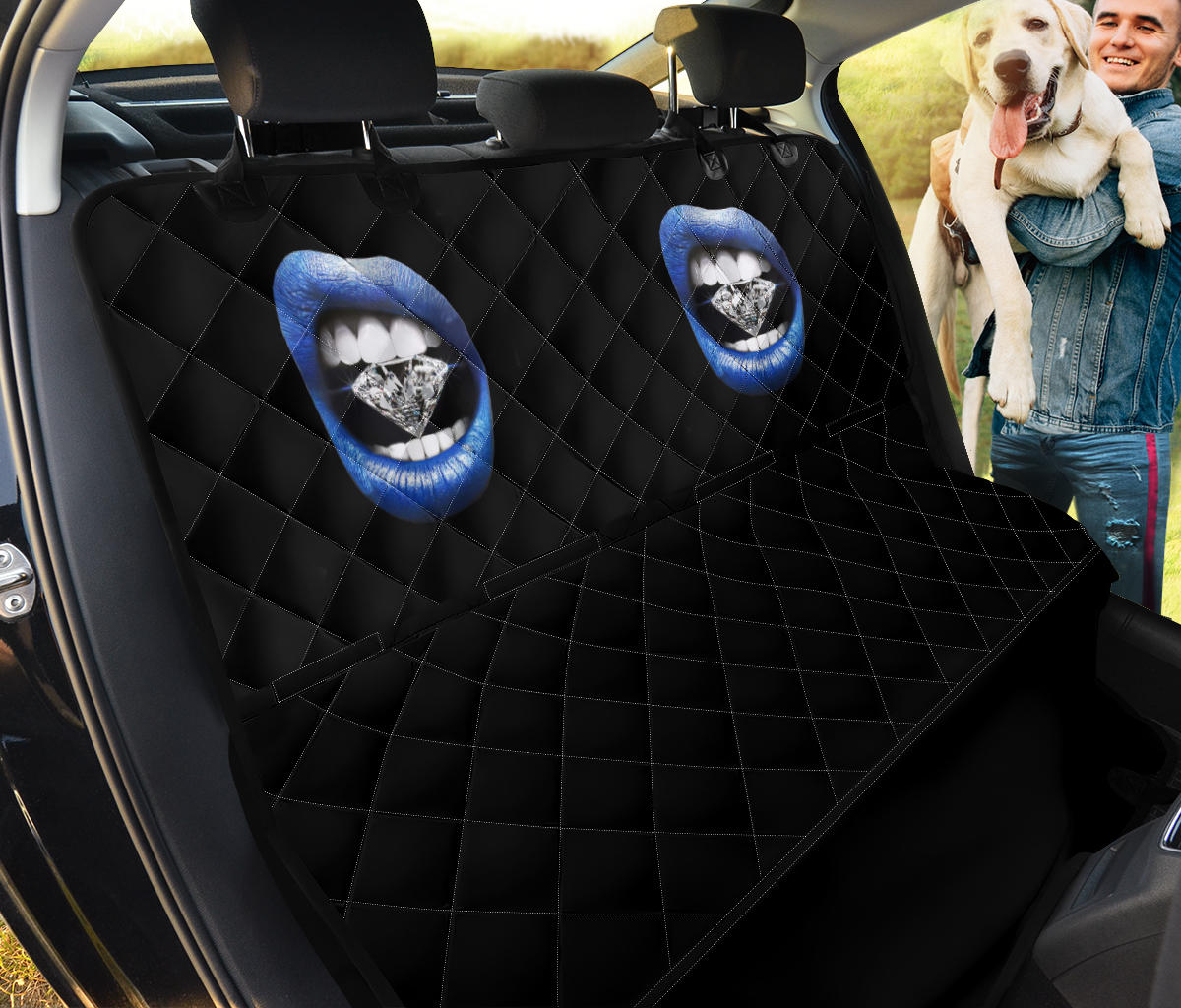 Diamond Lips Car Back Seat Pet Cover