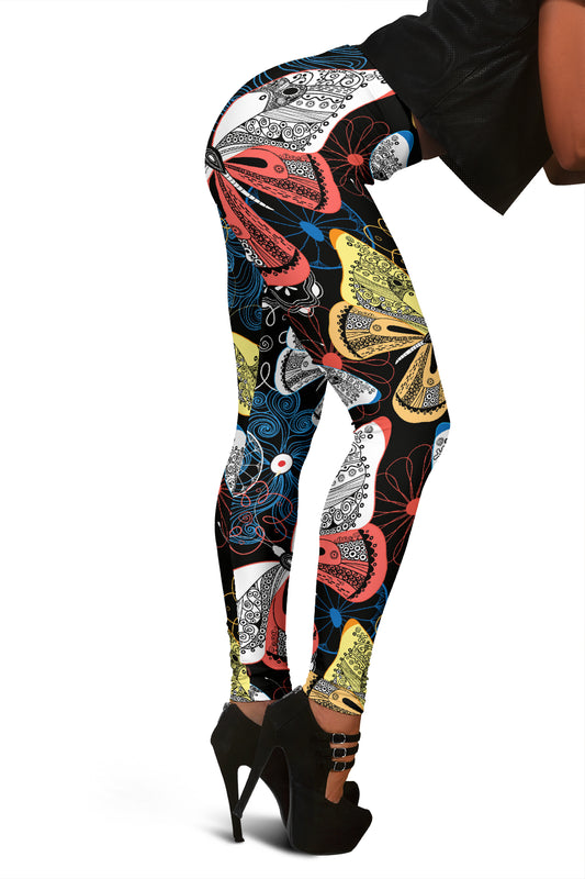 Colorful Butterflies Decor Leggings