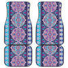 Blue Purple Persian Print Car Floor Mats