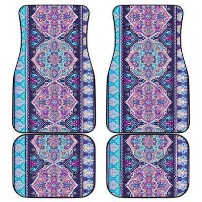 Blue Purple Persian Print Car Floor Mats