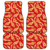 Red Oriental Fish Car Floor Mats