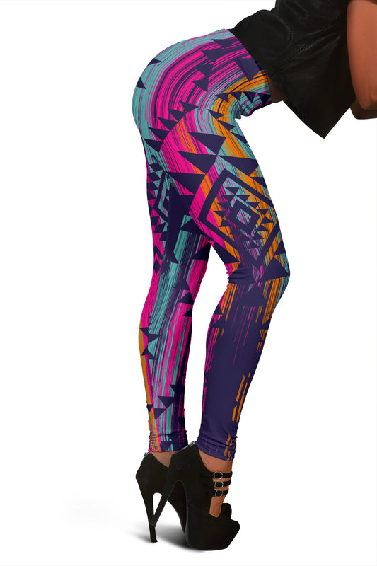 Colorful Boho Aztec Leggings