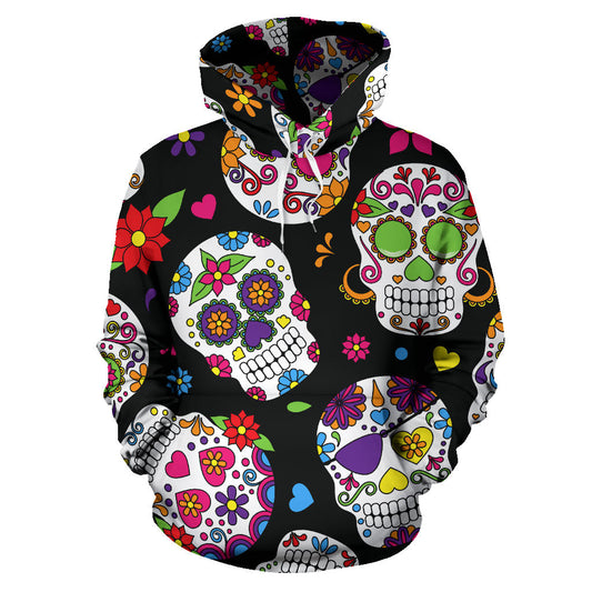 Colorful Sugar Skulls Hoodie
