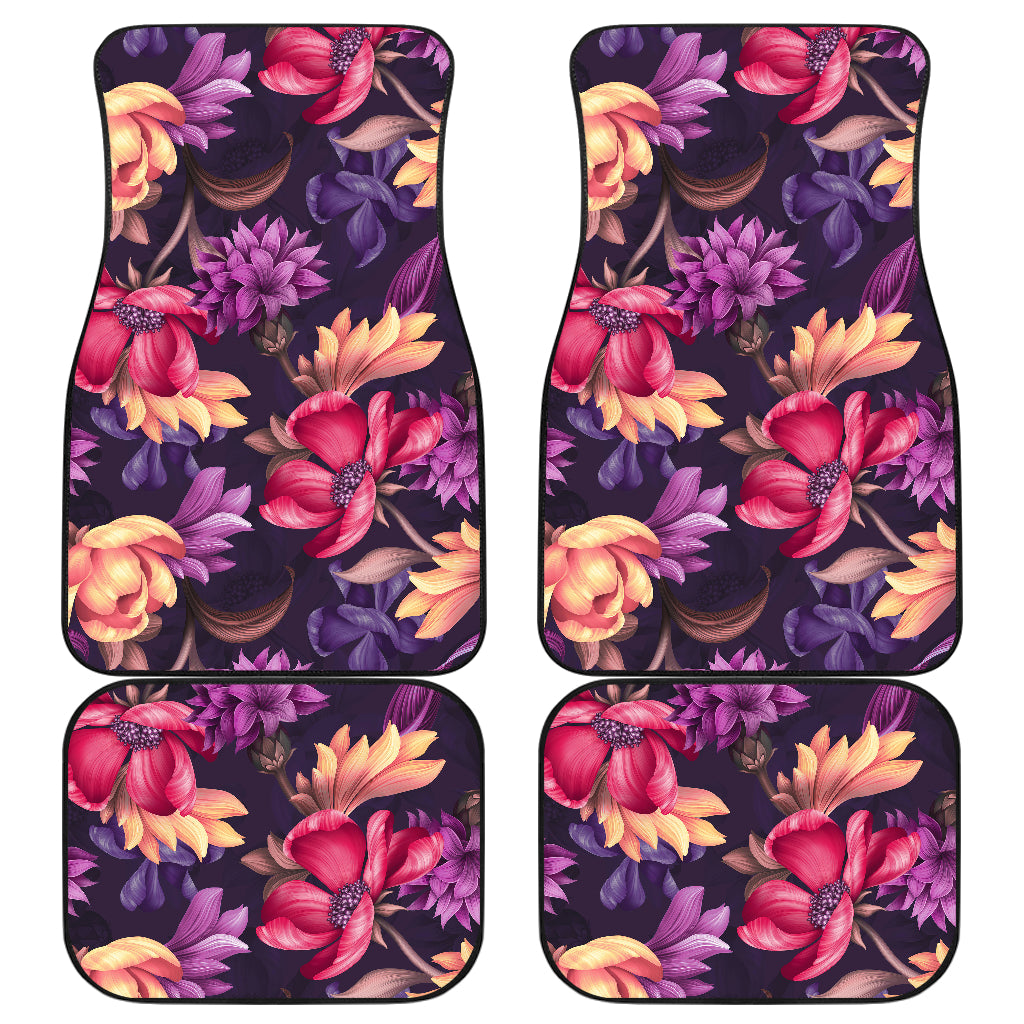 Colorful Flowers Car Floor Mats