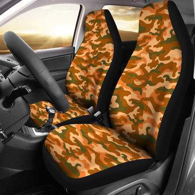 Orange Camouflage Car Seat Covers