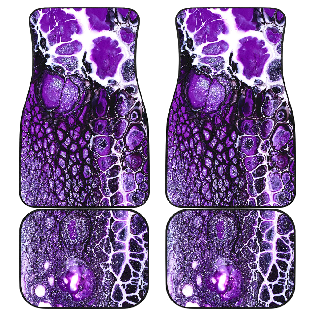 Purple Abstract Car Floor Mats