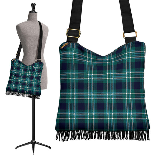 Green Plaid Crossbody Bag
