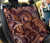 Brown Decor Car Back Seat Pet Cover