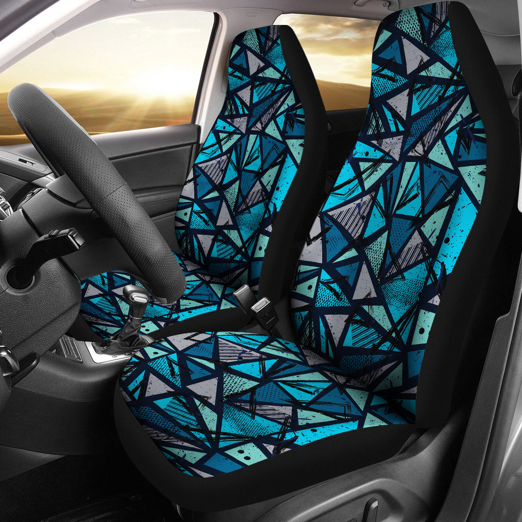 Blue Abstract Car Seat Covers