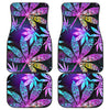 Colorful Weed Plant Car Floor Mats