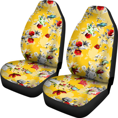 Yellow Flowers Car Seat Covers
