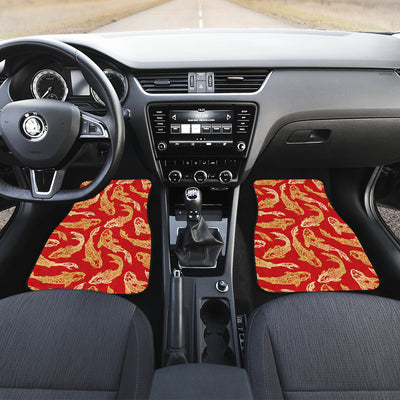 Red Oriental Fish Car Floor Mats