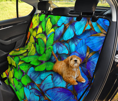 Colorful Butterflies Car Back Seat Pet Cover