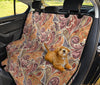 Brown Elegant Decor Car Back Seat Pet Cover