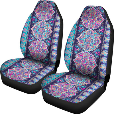 Blue Purple Persian Print Car Seat Covers
