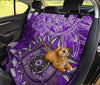 Purple Floral Mandalas Car Back Seat Pet Cover