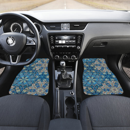 Floral Mandalas Car Floor Mats