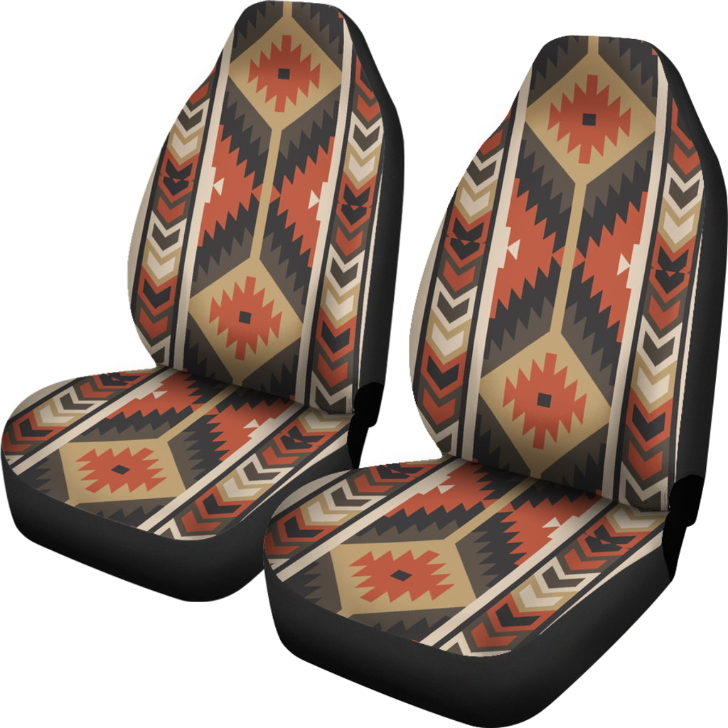 Brown Ethnic Car Seat Covers