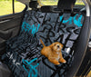 Blue Graffiti Car Back Seat Pet Cover