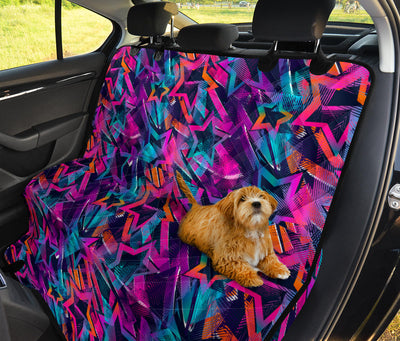 Colorful Stars Car Back Seat Pet Cover