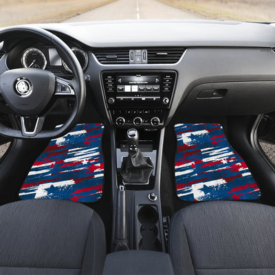 Abstract Red White & Blue Car Floor Mats