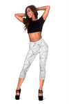 Triangular Stars Capri Leggings