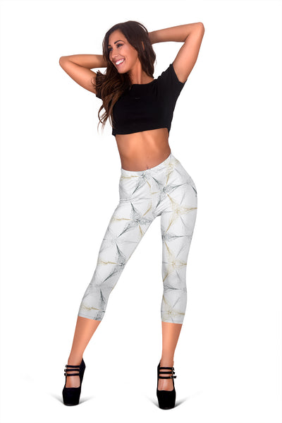 Triangular Stars Capri Leggings