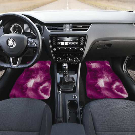 Purple Feathers Car Floor Mats