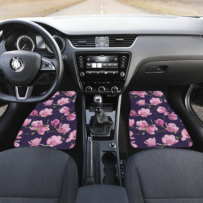 Purple Pink Flowers Car Floor Mats