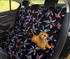 Colorful Hummingbirds & Feathers Car Back Seat Pet Cover