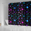 Pink & Purple Stars Shower Curtain