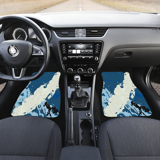Blue Abstract (2) Car Floor Mats