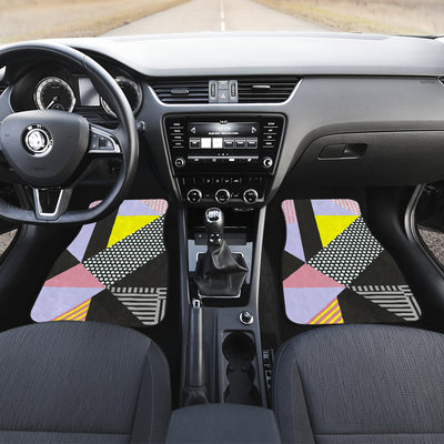 Colorful Diagonal Abstract Car Floor Mats