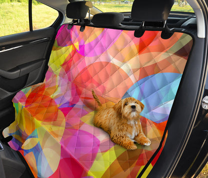 Colorful Abstract Car Back Seat Pet Cover