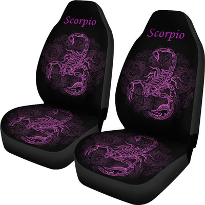 Purple Scorpion Car Seat Covers